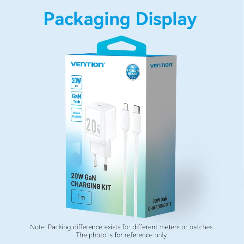 Vention 1-Port USB-C GaN Charger (20W) with USB-C to USB-C Cable - Image 17