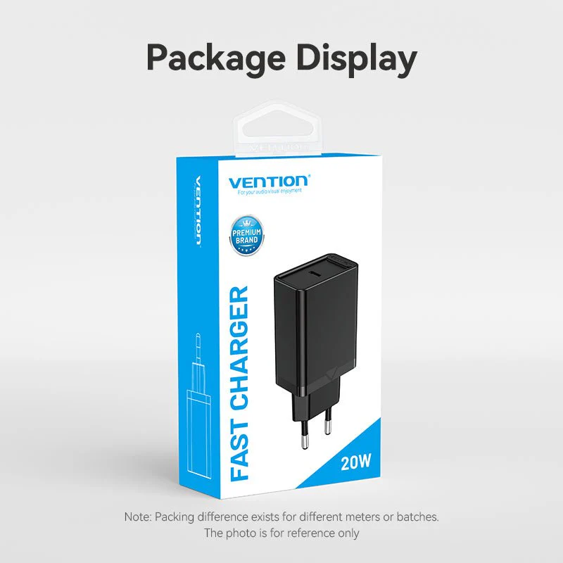 Vention 1-Port USB-C Wall Charger 20W EU-Plug - Image 14