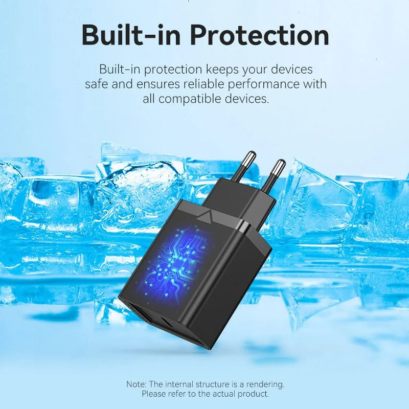 Vention 1-Port USB-C Wall Charger 25W EU-Plug - Image 6