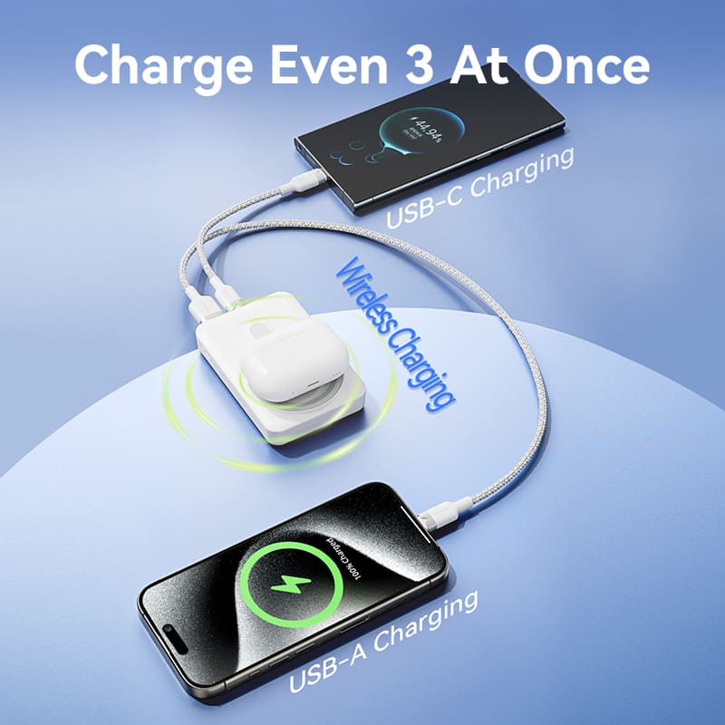 Vention 10000mAh Magnetic Wireless Power Bank 22.5W - Image 8