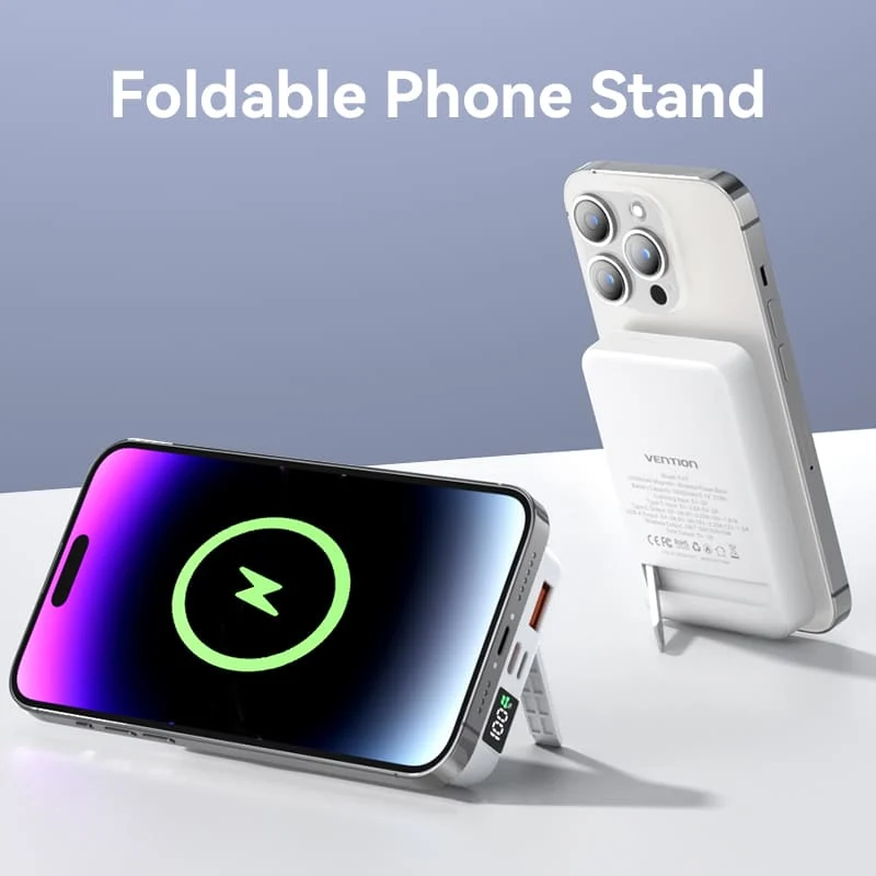 Vention 10000mAh Magnetic Wireless Power Bank 22.5W - Image 9
