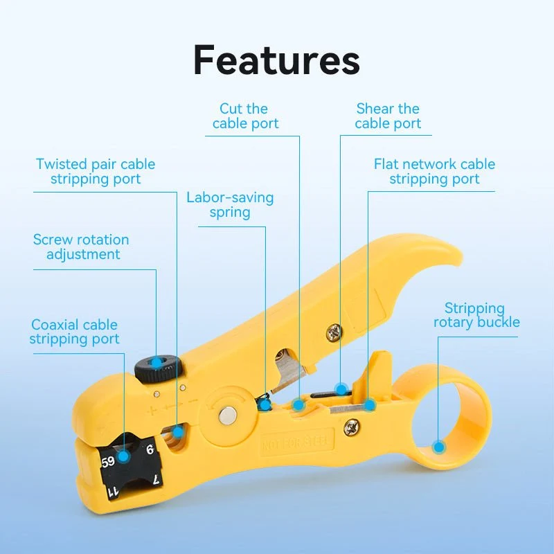 Vention Coaxial Cable Stripper Yellow - Image 10