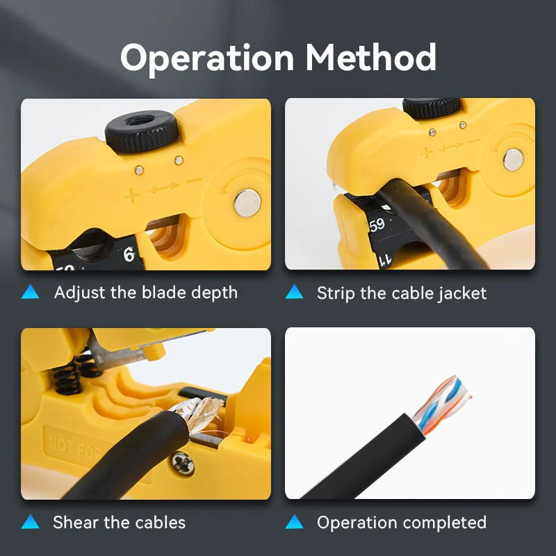 Vention Coaxial Cable Stripper Yellow - Image 12