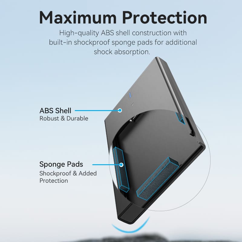 Vention 2.5 Inch SATA Hard Drive Enclosure (USB 3.1 Gen 2-C) Black - Image 6