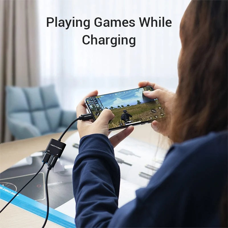 2 in 1 USB C to Dual Digital Type C HeadPhone Adapter - Image 7