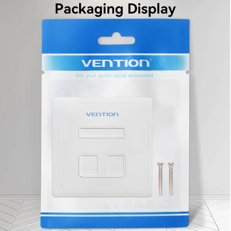 Vention 2-Port Keystone Jack Wall Plate - Image 13