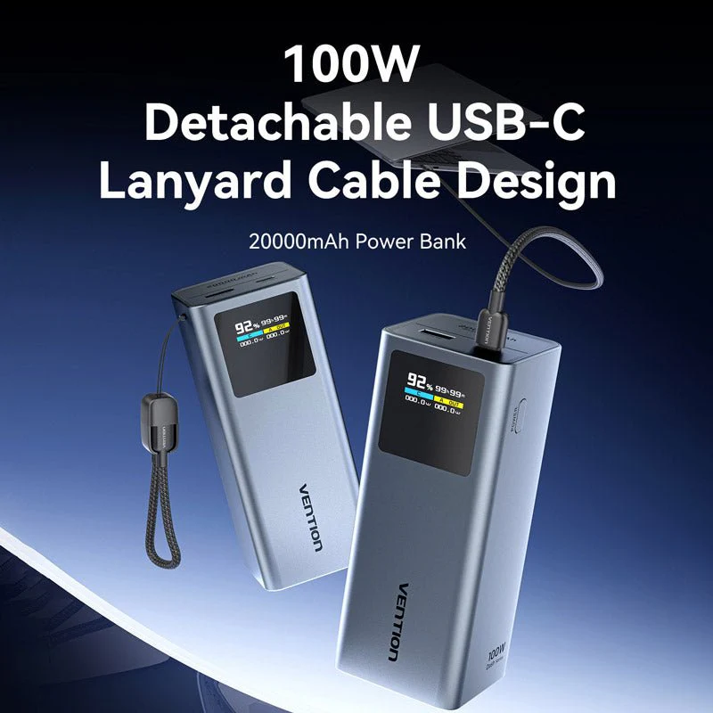 Vention 20000mAh Power Bank 100W - Image 2