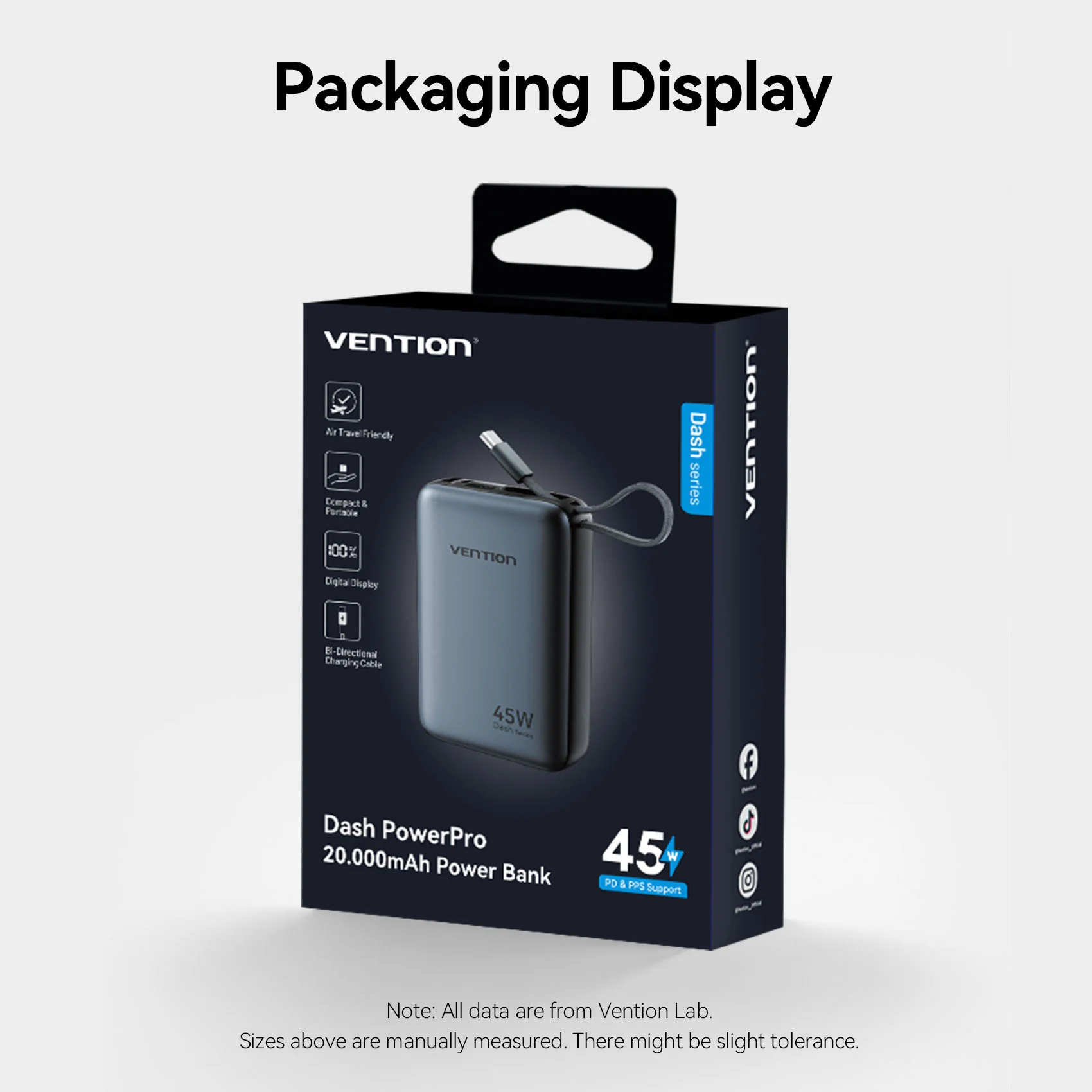 Vention 20000mAh Power Bank 45W - Image 14