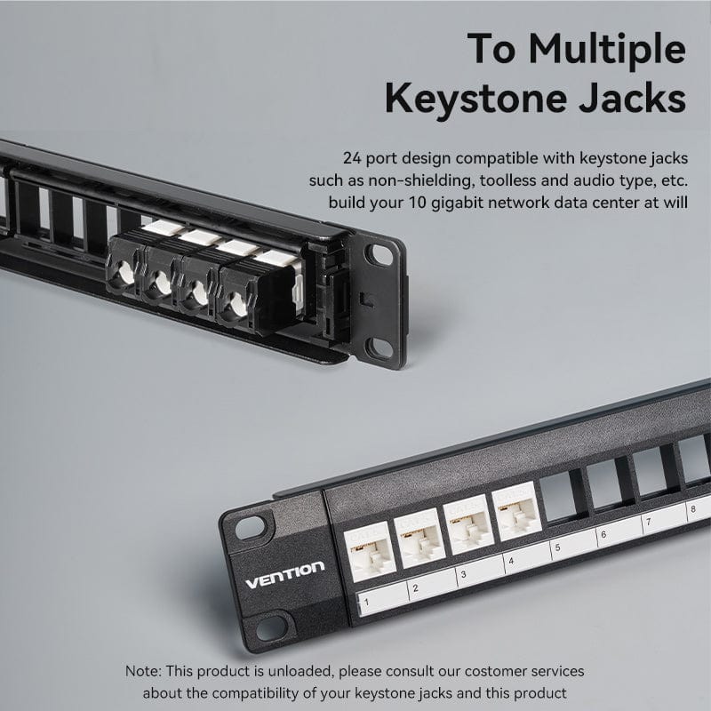 Vention Blank Keystone Patch Panel - Image 3