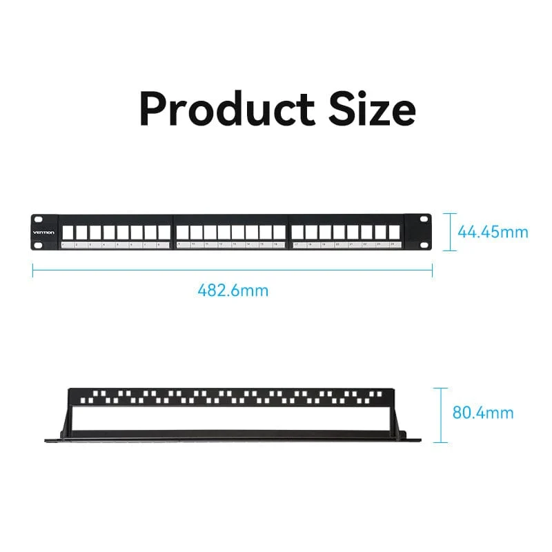 Vention Blank Keystone Patch Panel - Image 8