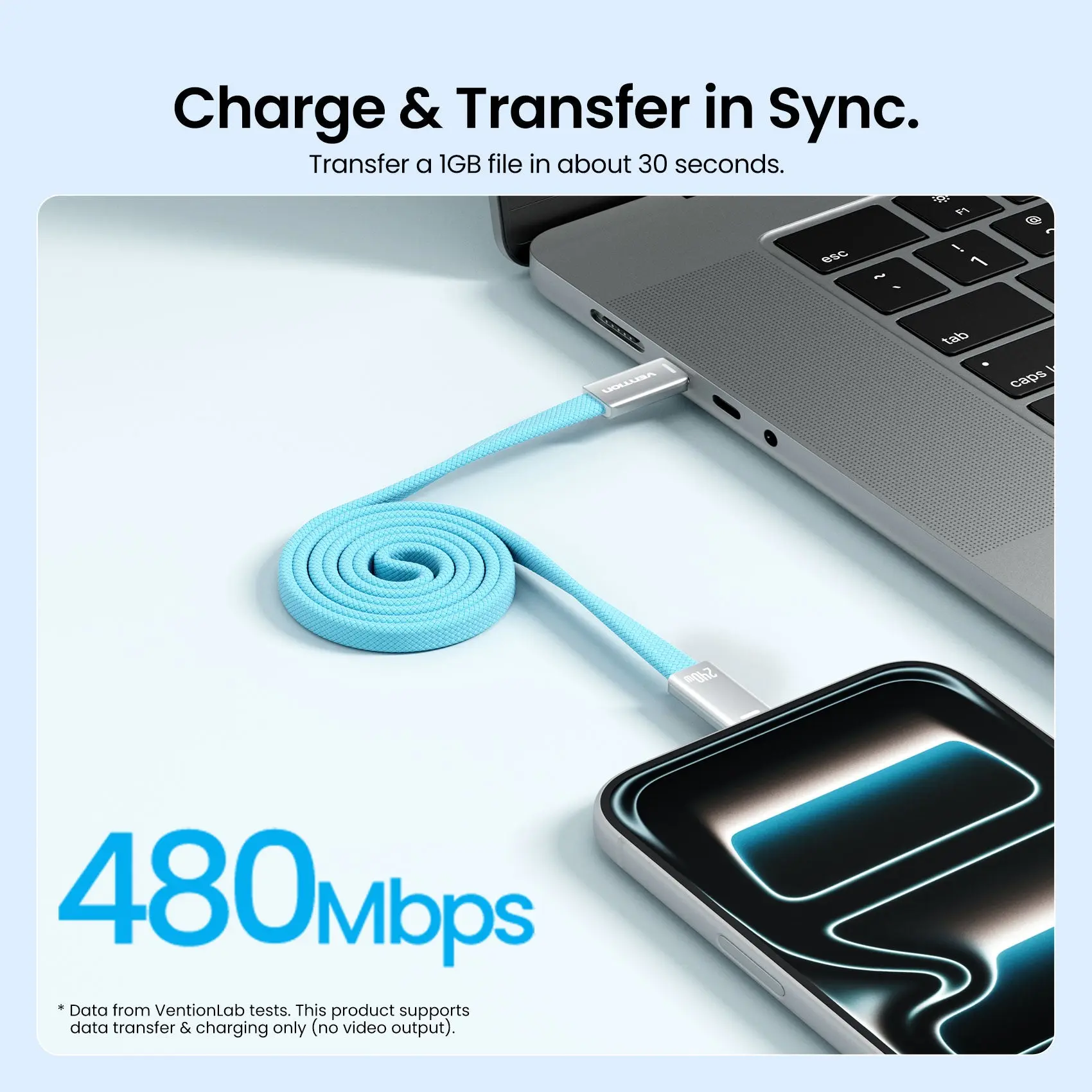 240W USB-C Slim Magnetic Fast Charging Cable - Image 12