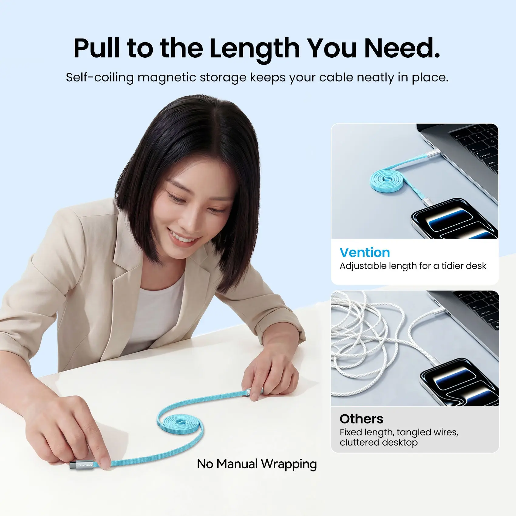240W USB-C Slim Magnetic Fast Charging Cable - Image 5