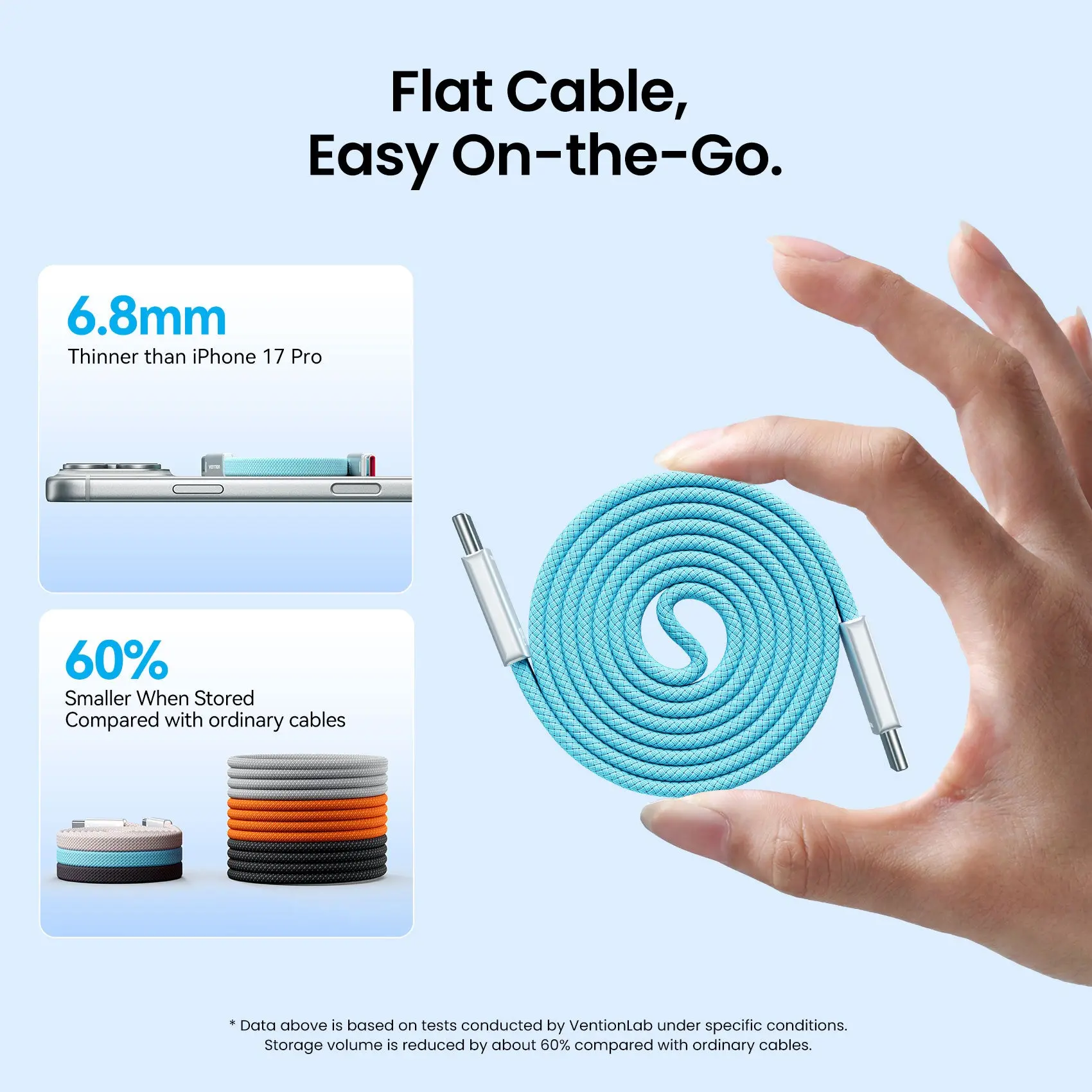 240W USB-C Slim Magnetic Fast Charging Cable - Image 6