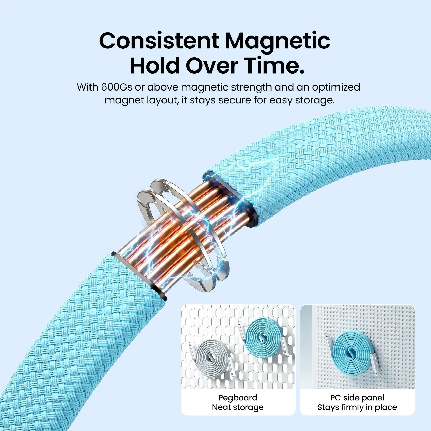 240W USB-C Slim Magnetic Fast Charging Cable - Image 8