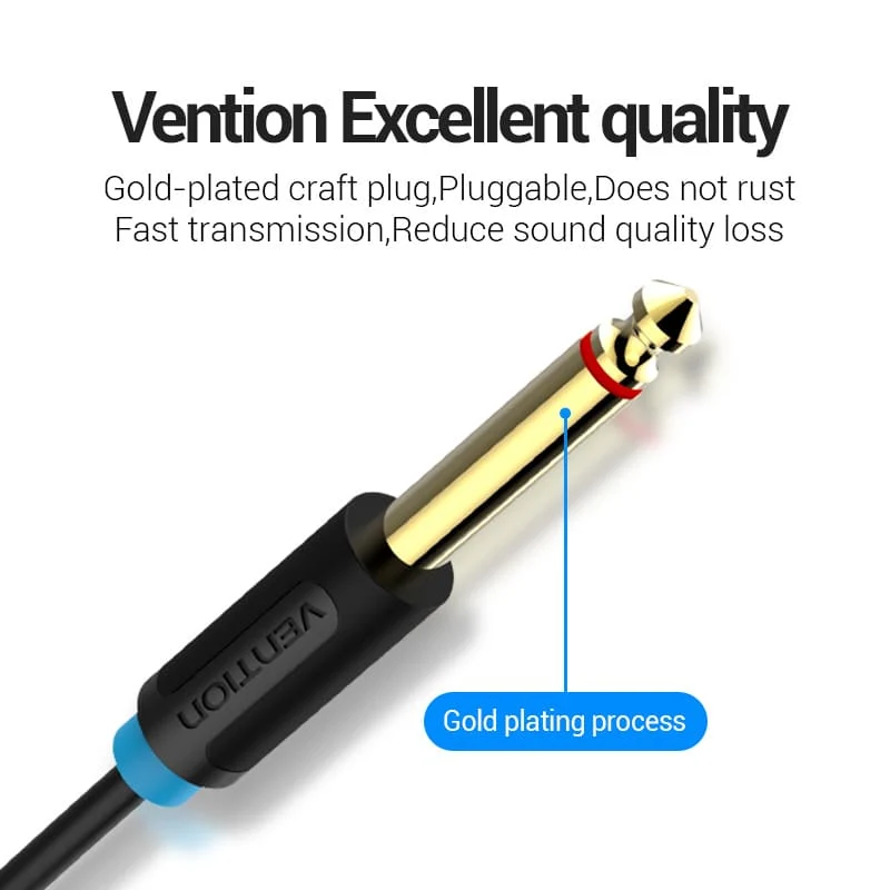 3.5mm TRS Male to Dual 6.35mm Male Audio Cable - Image 11