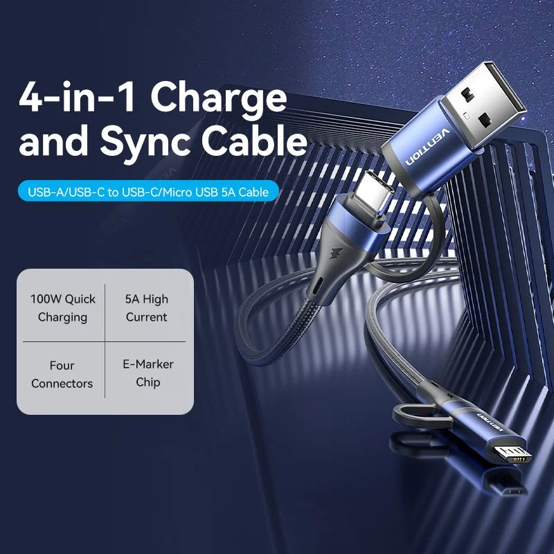 Vention 4-in-1 USB 2.0 Cable - Image 2