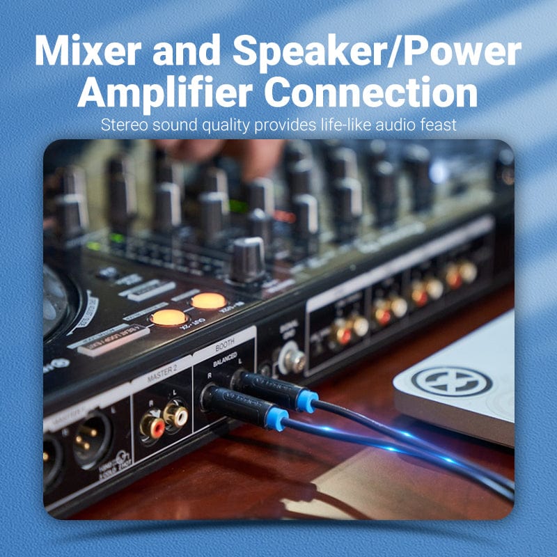 Vention 6.5mm to Double 6.5mm Audio Cable Male to Male Aux Cable for Mixer Speaker Amplifier 6.5 to 6.5 TRS Cable Audio - Image 8