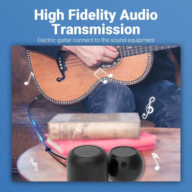 Vention 6.5mm to Double 6.5mm Audio Cable Male to Male Aux Cable for Mixer Speaker Amplifier 6.5 to 6.5 TRS Cable Audio - Image 9