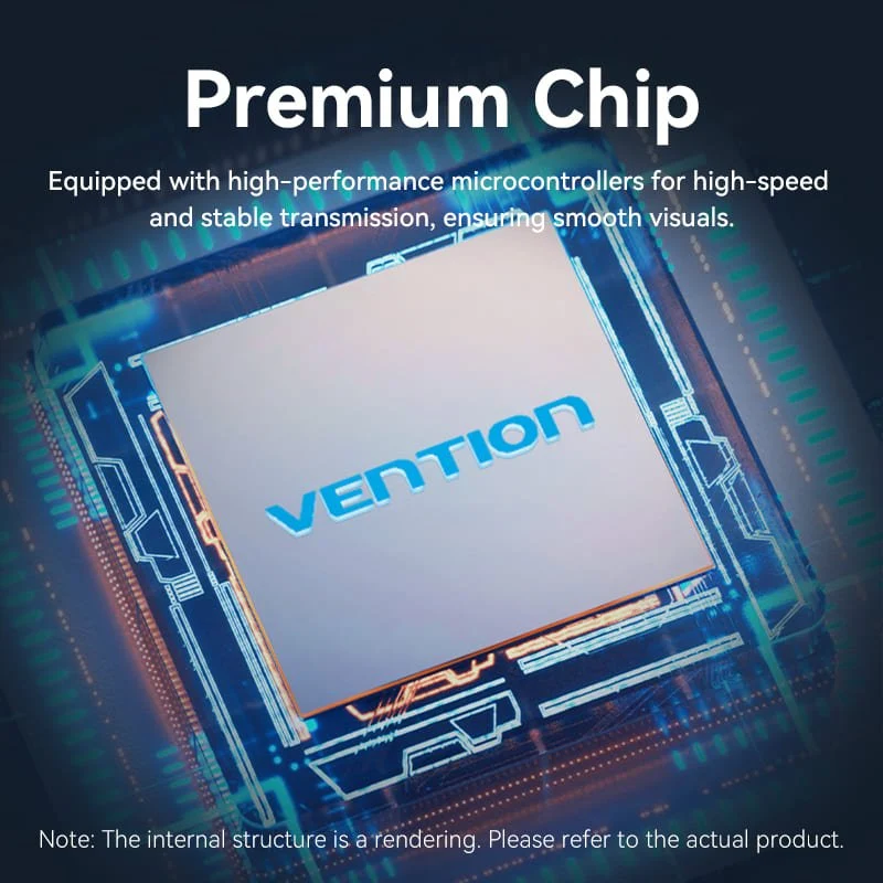 Vention 3 In 1 Out 8K HDMI™ Switcher Gray Aluminium Alloy Type - Image 10