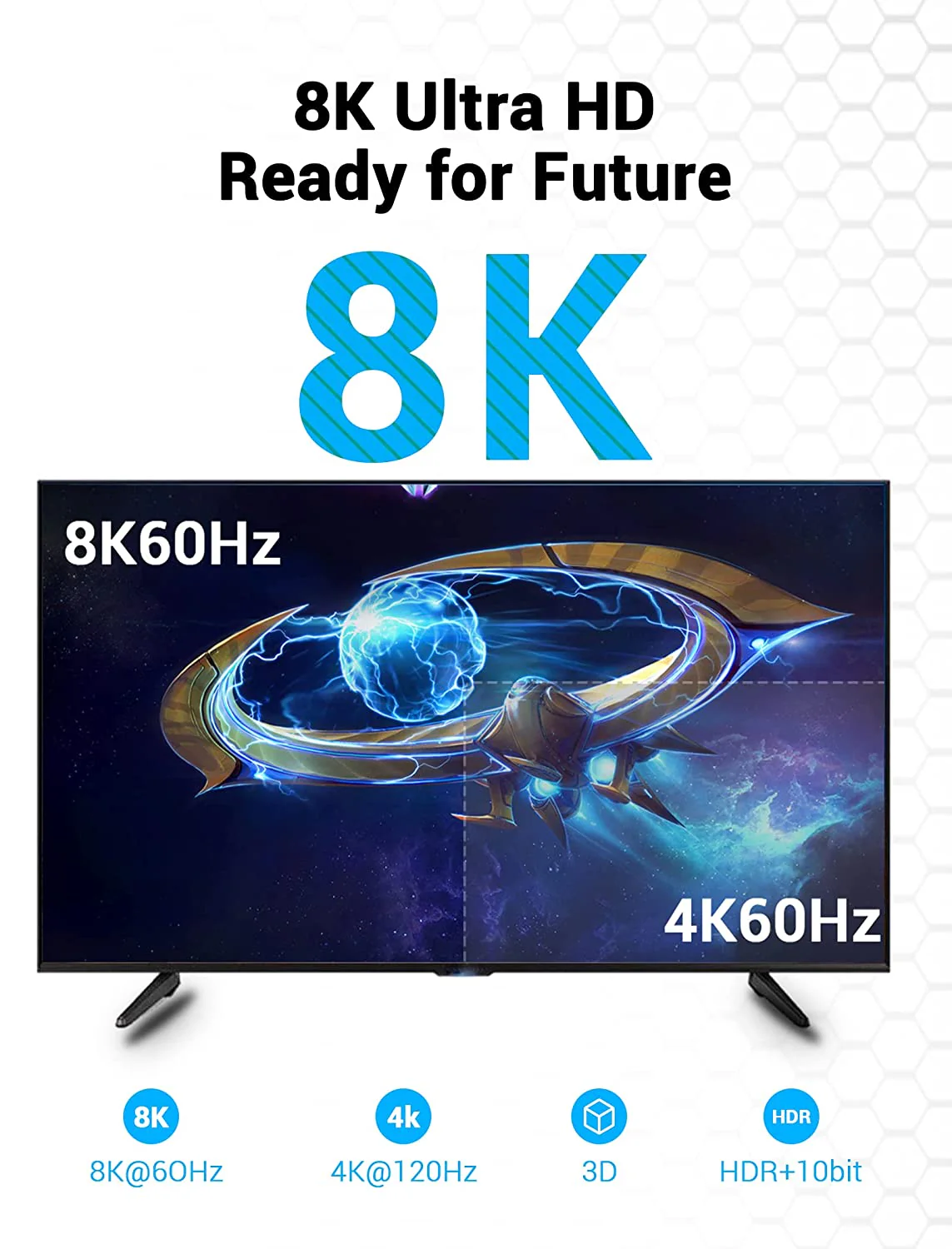 Vention 8K HDMI™ Male to Male Cable Black - Image 2