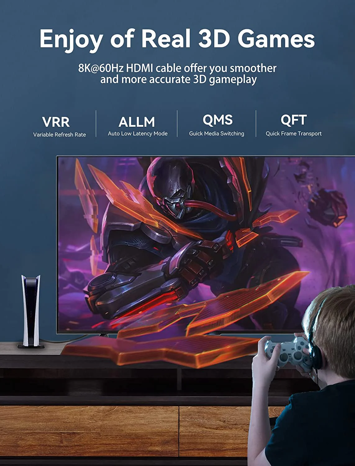 Vention 8K HDMI™ Male to Male Cable Black - Image 4