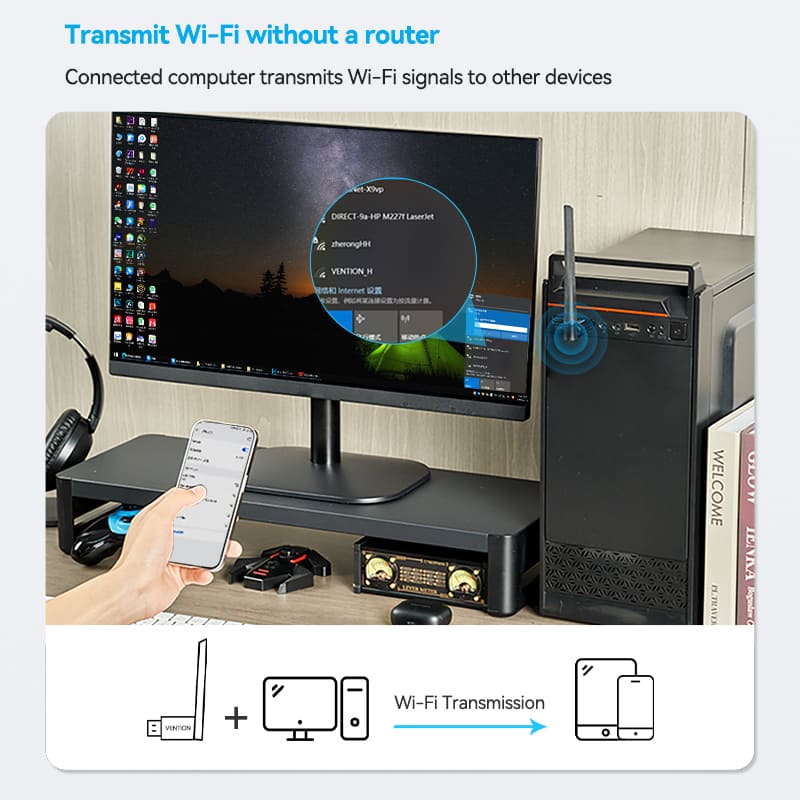 Vention USB Wi-Fi Adapter - Image 15