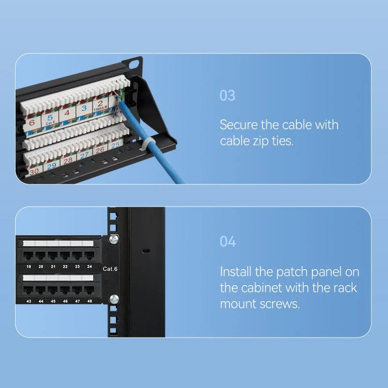 Vention Cat.6 48 Ports UTP Patch Panel - Image 6