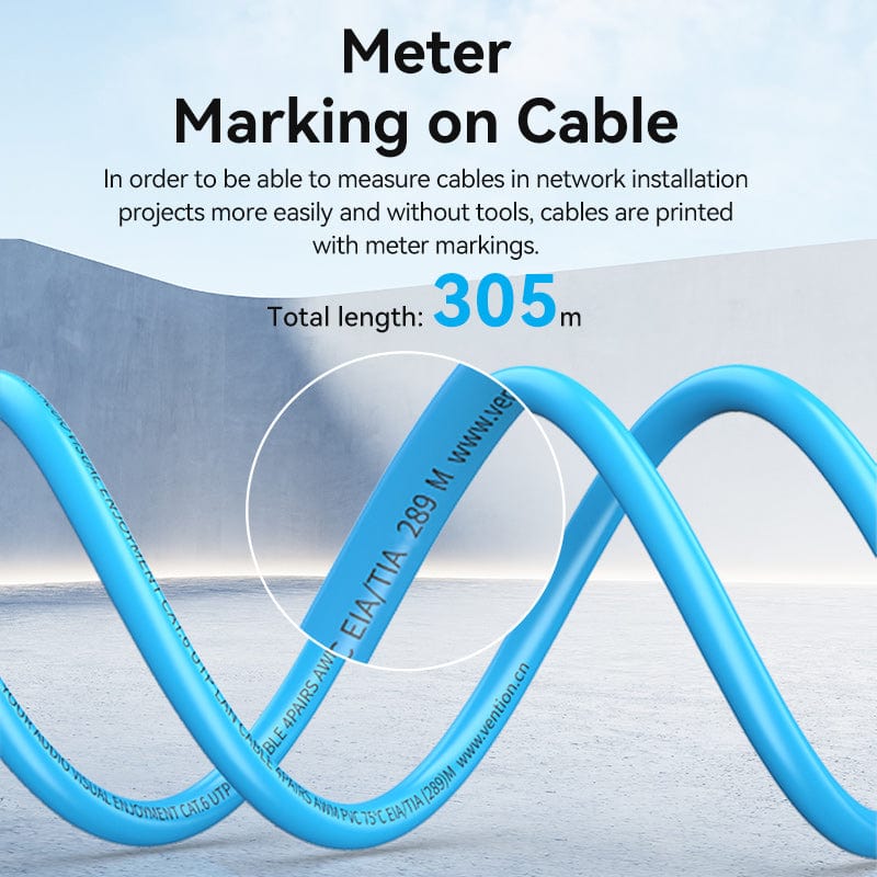 Vention Cat.6 UTP Lan Cable 305M Blue - Image 9
