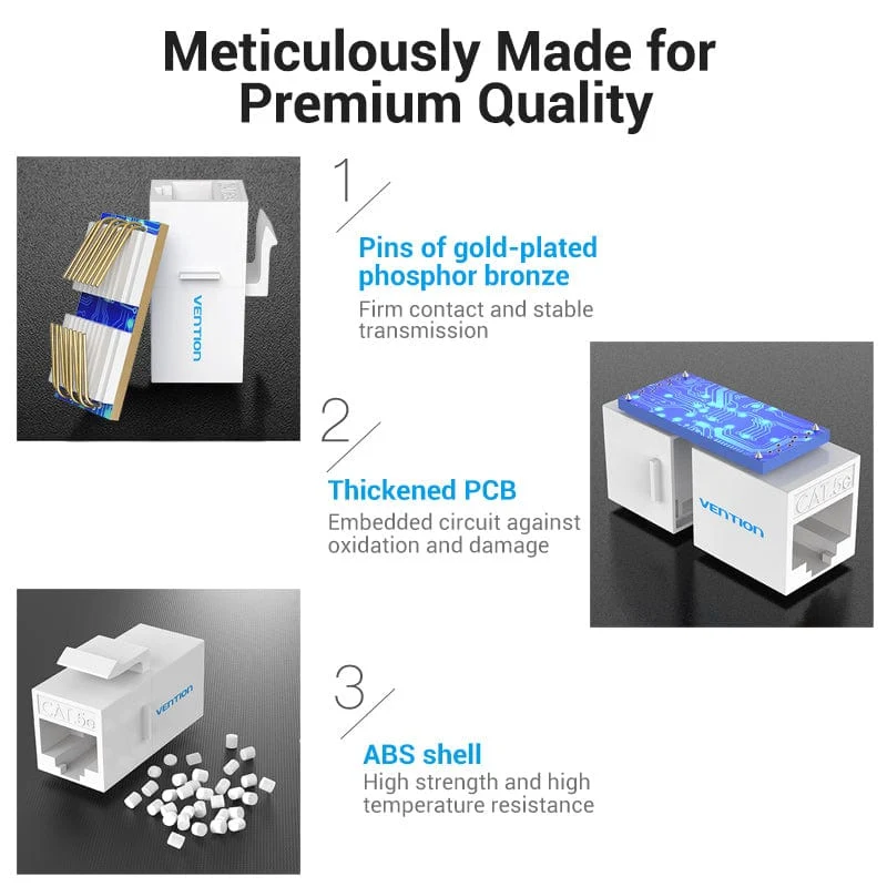 Vention Cat5e Unshielded Inline Coupler - Image 9