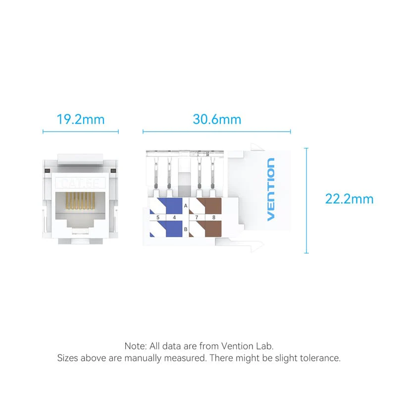 Vention Cat5e Unshielded Keystone Jack - Image 11
