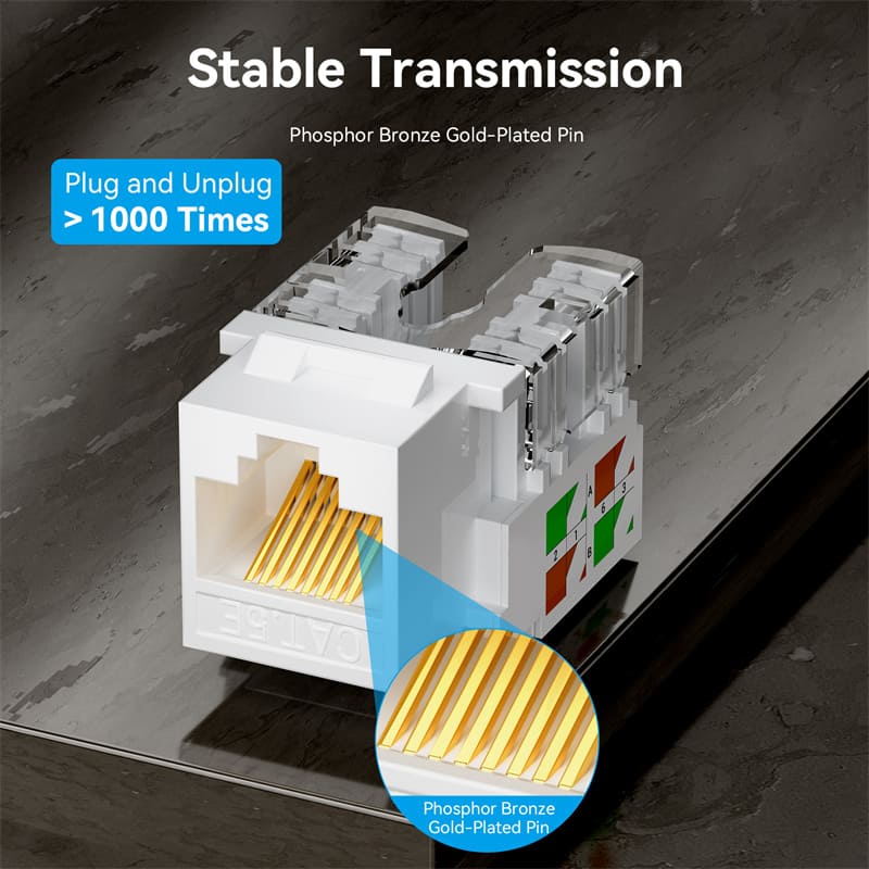 Vention Cat5e Unshielded Keystone Jack - Image 5