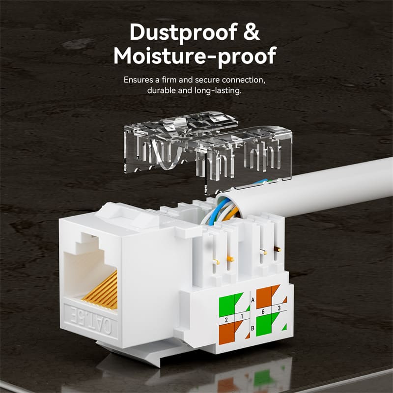 Vention Cat5e Unshielded Keystone Jack - Image 6