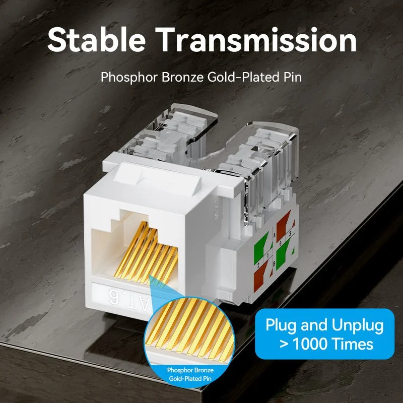 Vention Cat6 Unshielded Keystone Jack - Image 5