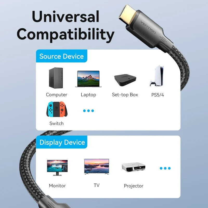 Cotton Braided 4K HDMI™ Male to Male Cable - Image 8