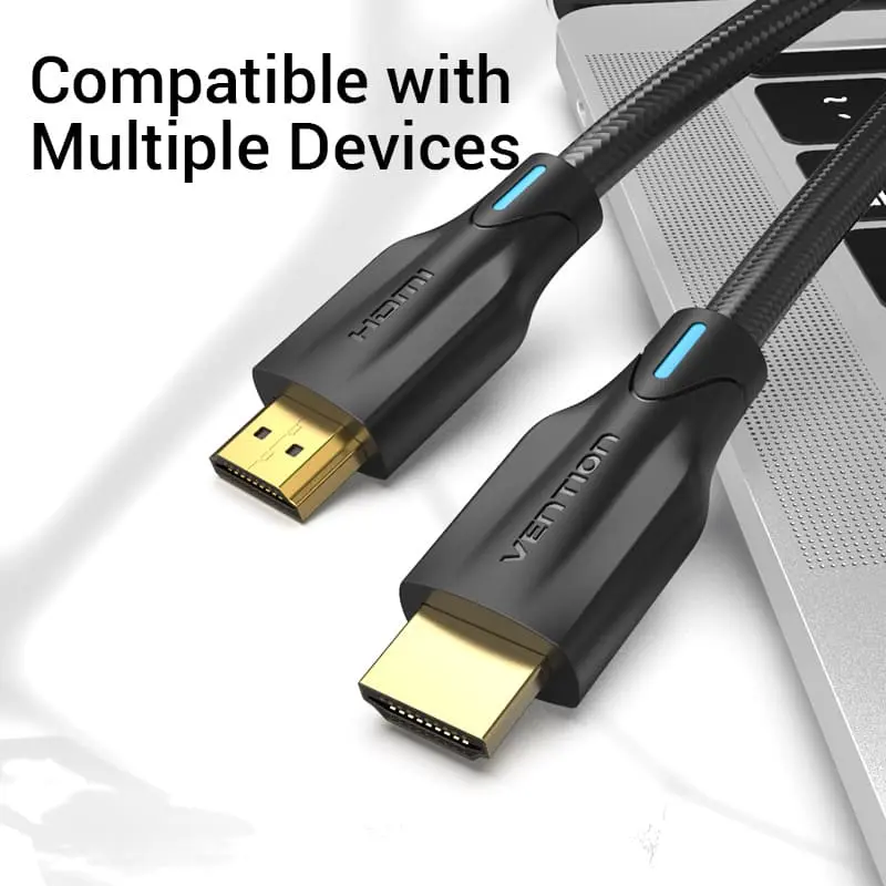 Vention Cotton Braided 8K HDMI™ Cable Black - Image 12