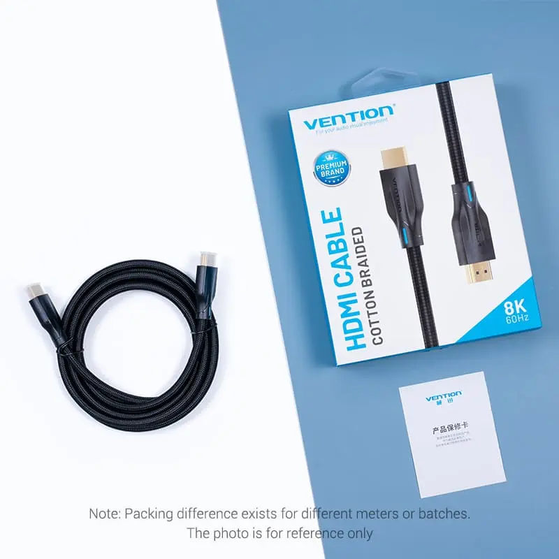 Vention Cotton Braided 8K HDMI™ Cable Black - Image 14