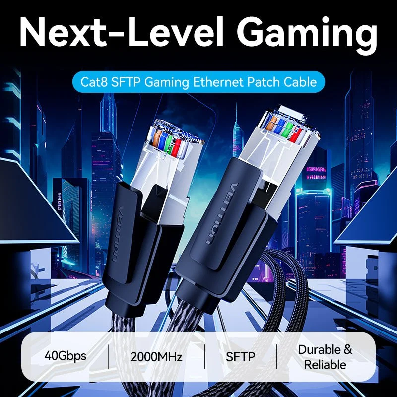 Vention Cat8 SFTP Ethernet Patch Cable - Image 2