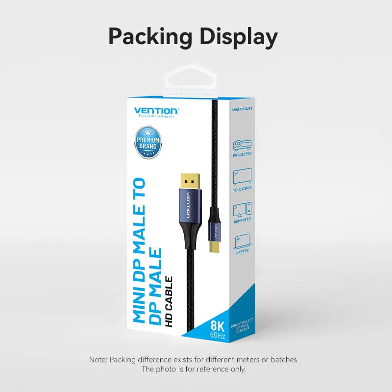 Vention 8K Mini DisplayPort to DisplayPort Cable - Image 9