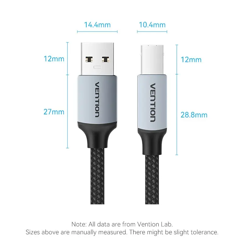 Vention USB 2.0 Type-A Male to Type-B Male Printer Cable - Image 11