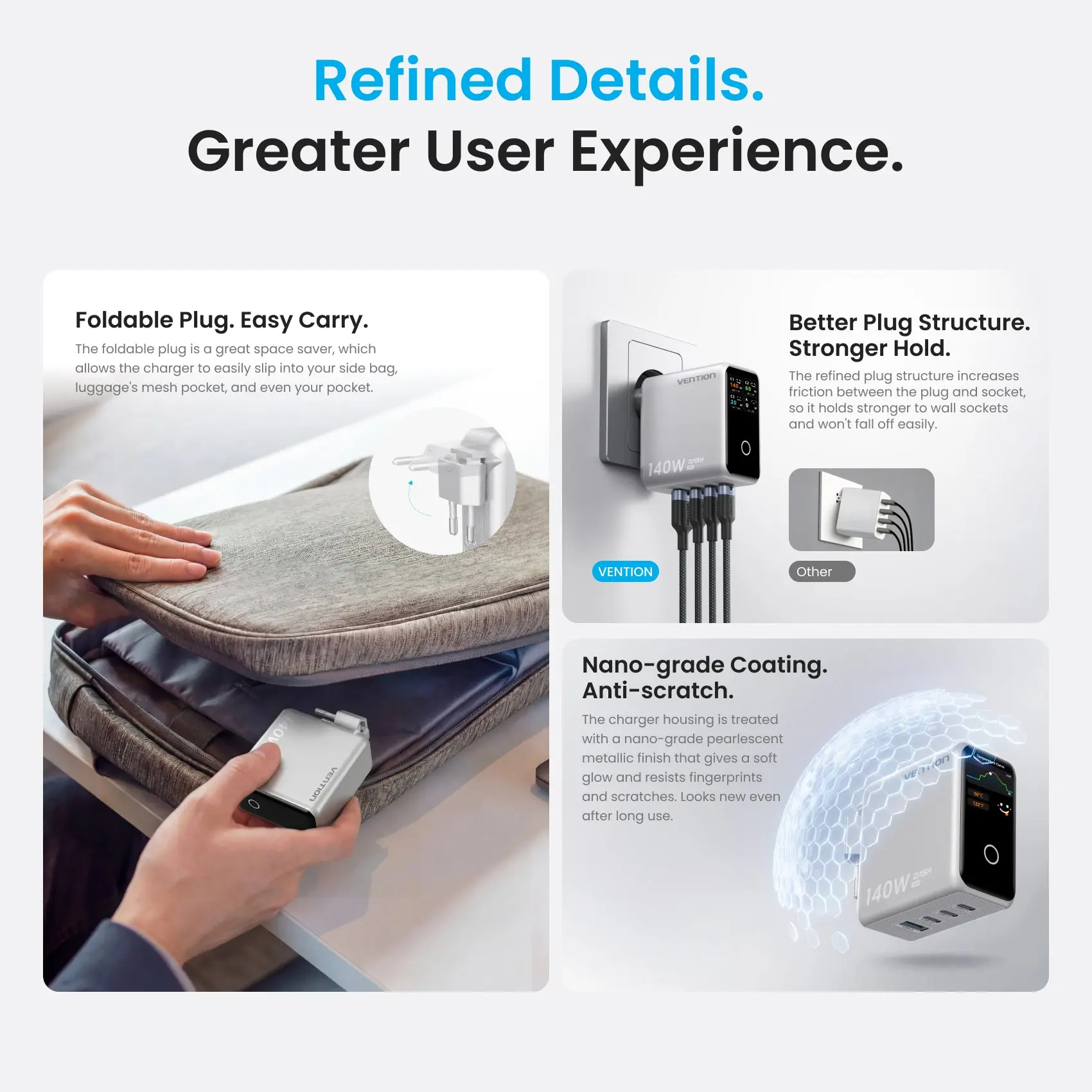 DASH PRO 140W 4-Port GaN5.0 Charger with Smart Display - Image 18