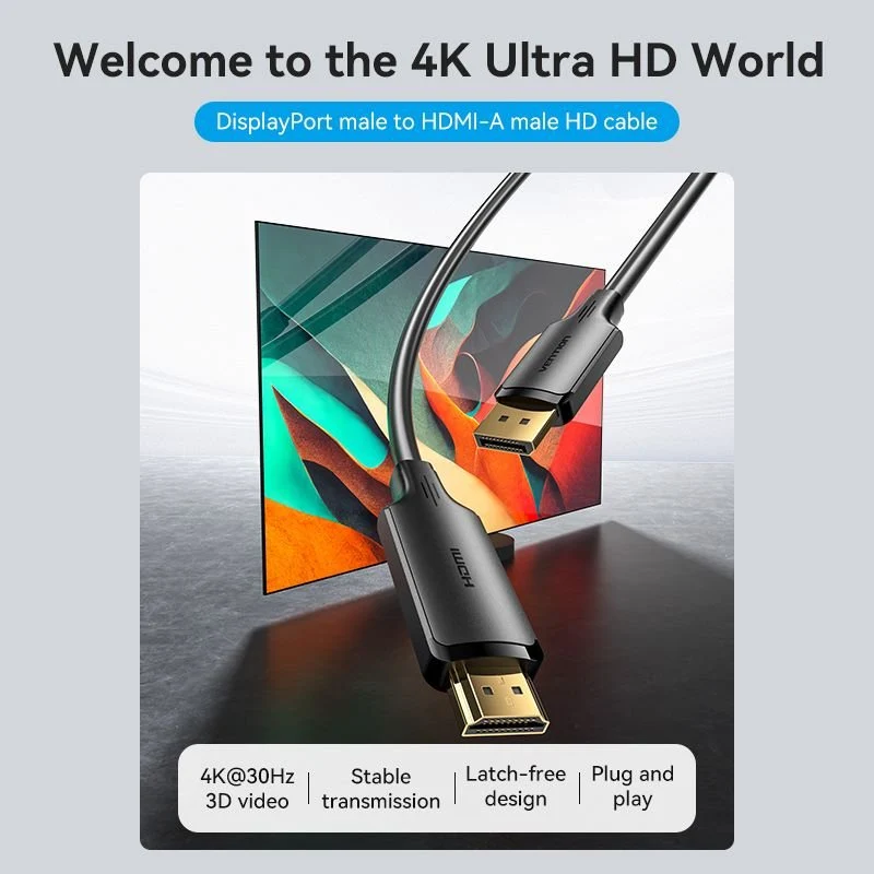 Vention DisplayPort to HDMI™ Cable - Image 2