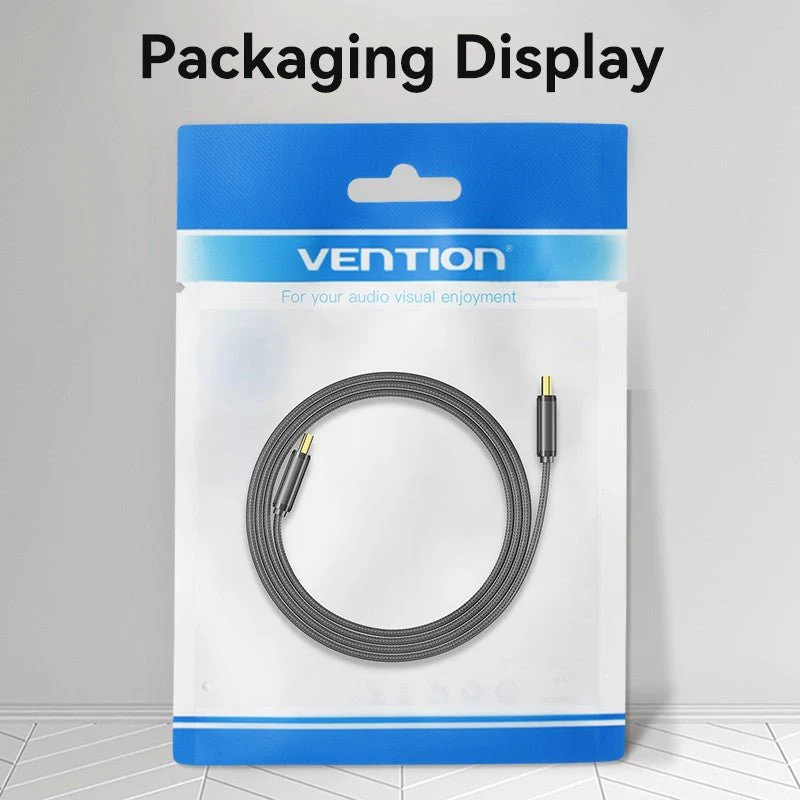 Vention Flat Nylon Braided HDMI™-A Male to Male 8K HD Cable 2M Black - Image 7