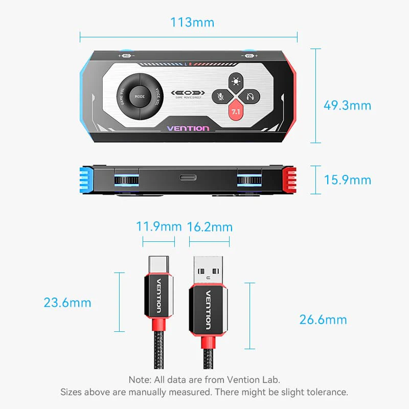 Vention Gaming Audio Amplifier Black - Image 17