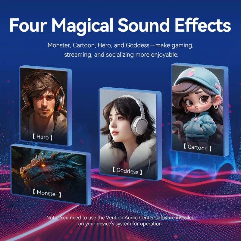 Vention Gaming Audio Amplifier Black - Image 9