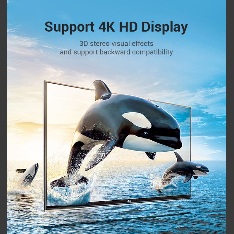 Vention HDMI™ 270 Degree Male to Female Adapter Black - Image 5