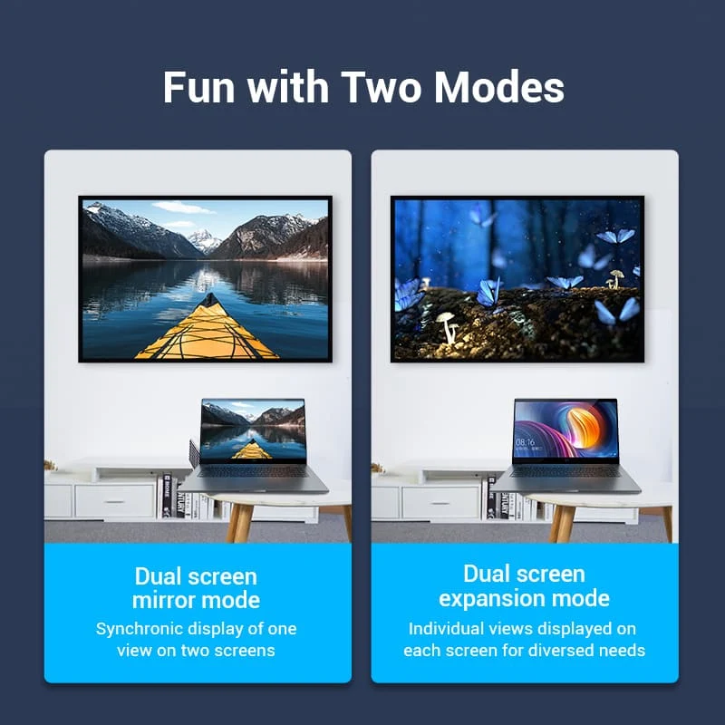 Vention HDMI™ 270 Degree Male to Female Adapter Black - Image 6