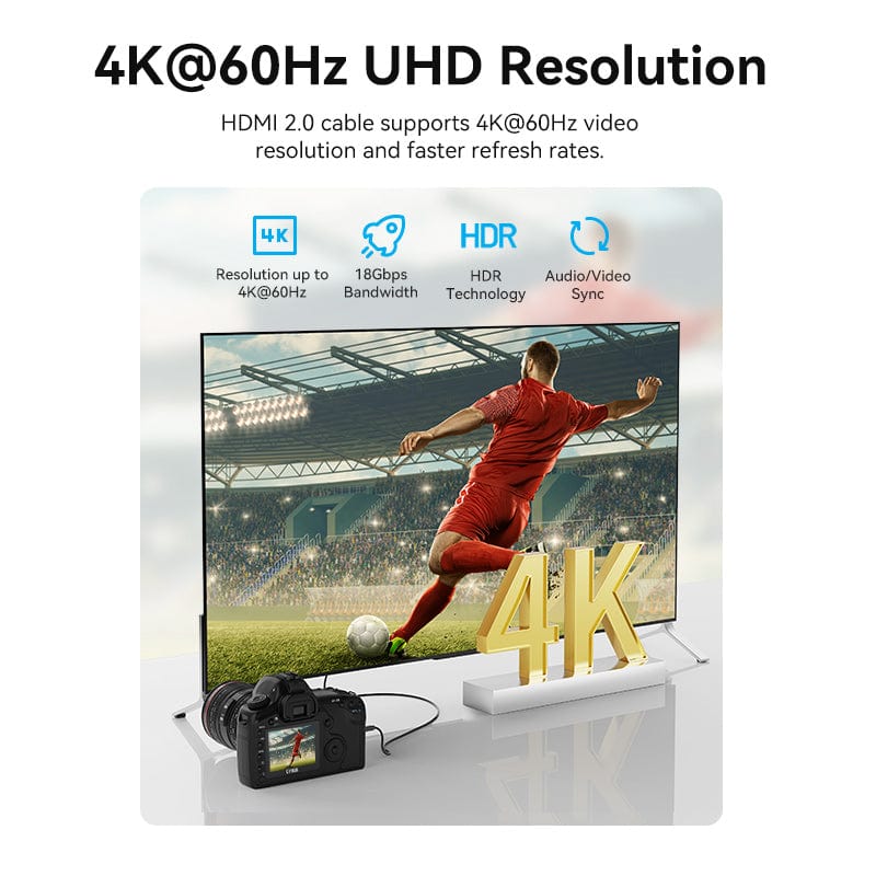 Vention HDMI™-C Male to HDMI™-A Male 4K HD Cable Black - Image 3
