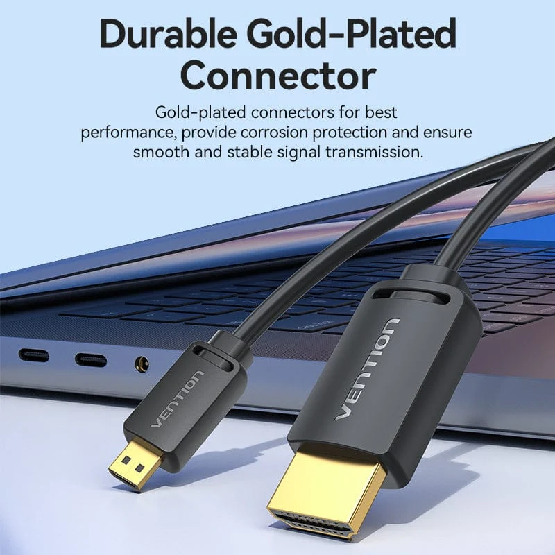 Vention HDMI™-C Male to HDMI™-A Male 4K HD Cable Black - Image 6