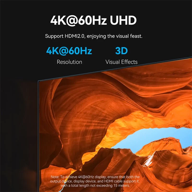 Vention HDMI™ Female to Female Repeater Gray Aluminum Alloy Type - Image 4