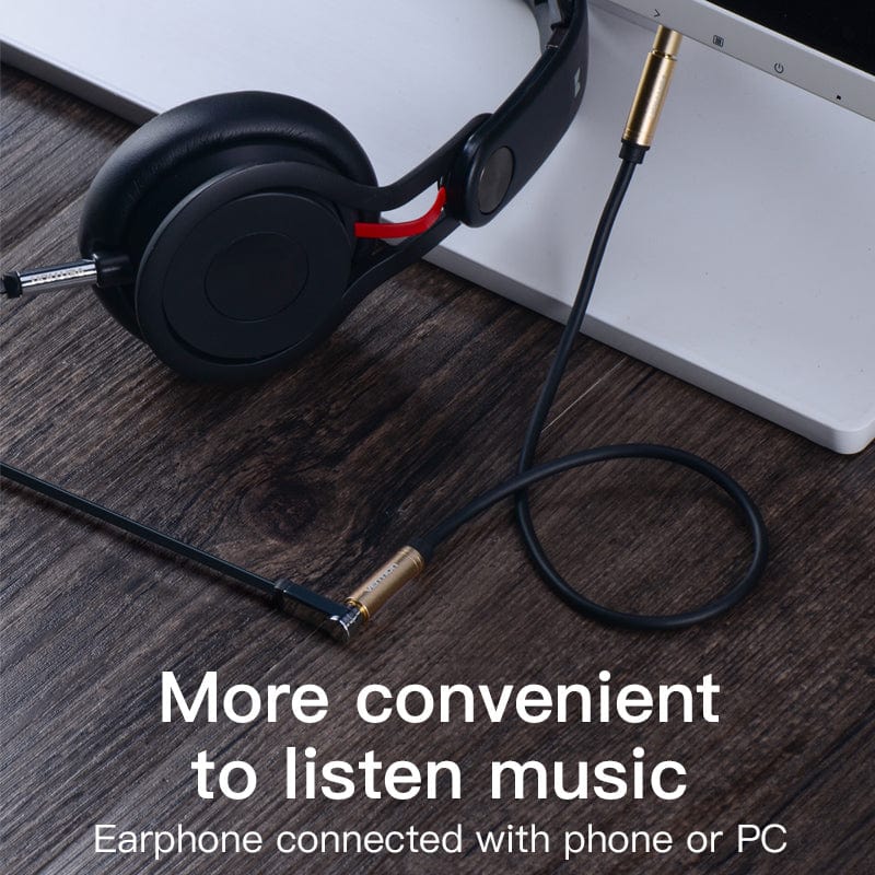 Vention Jack 3.5mm Female to Female Stereo Audio Cable Gold Plated Aux Extension Cable for Headphone Laptop Phone PS3 Aux Cable - Image 9
